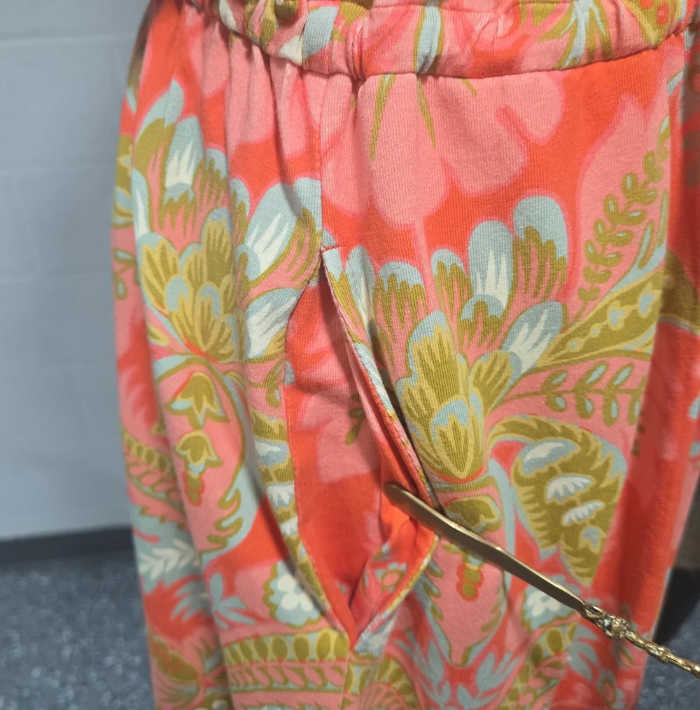 Spartina Lea Midi Dress Floral Garden Coastal Colorful Womens Large - Picture 9 of 12